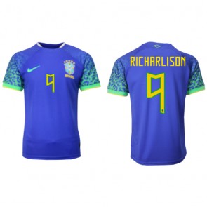 Lacne Muži Futbalové dres Brazília Richarlison #9 MS 2022 Krátky Rukáv - Preč